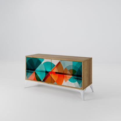 CIRCULAR RHAPSODY Compact 2-Door TV Cabinet