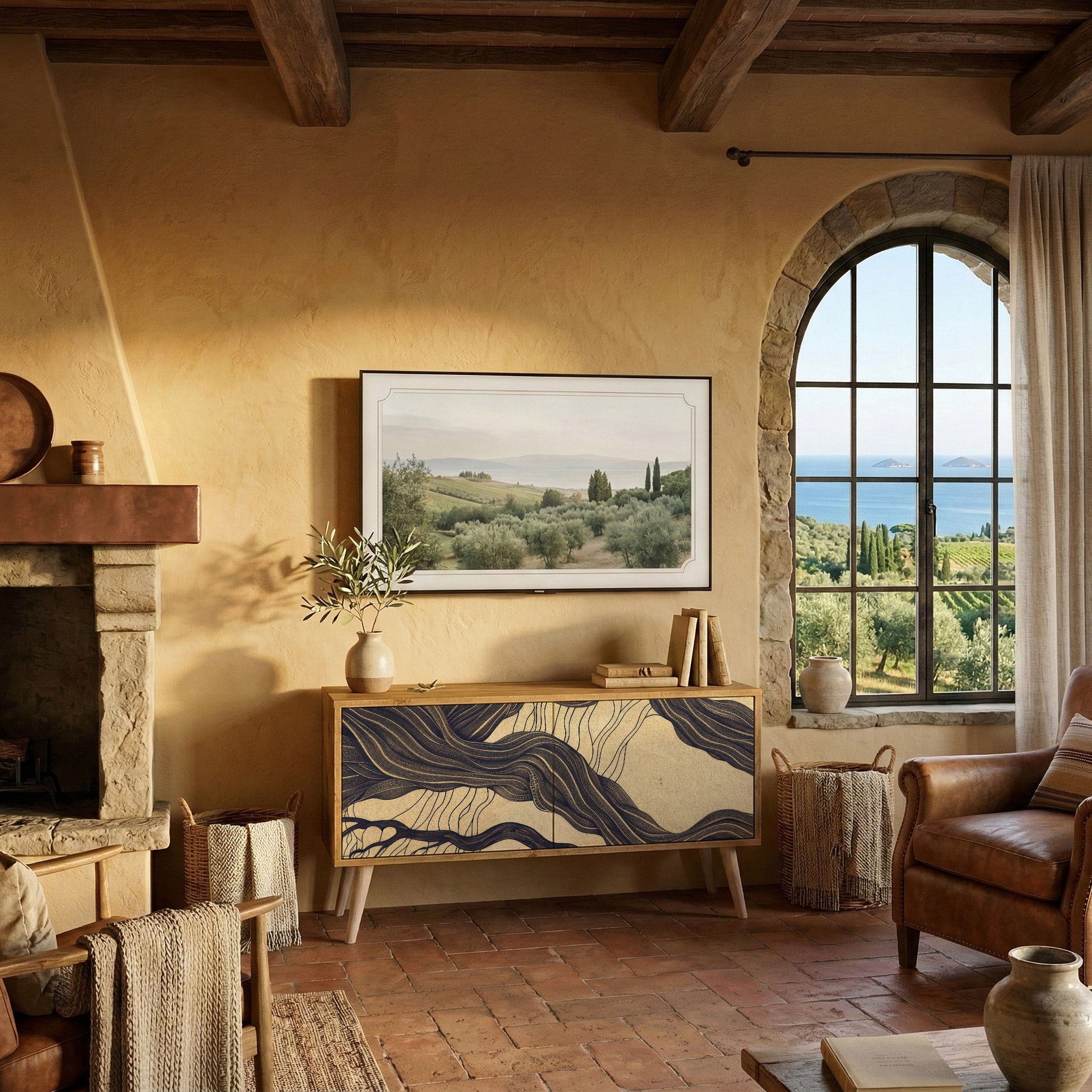 UNIFIED FRAGMENTS Mueble de TV Compacto de 2 puertas