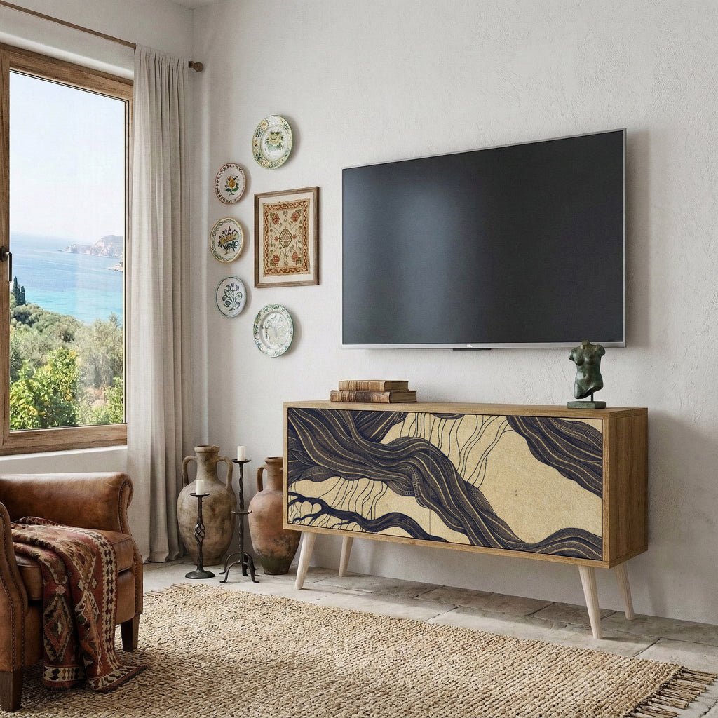 UNIFIED FRAGMENTS Mobile TV Compatto a 2 Ante