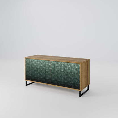 ORNAMENTAL GLIMMER Kompaktes 2-türiges TV-Lowboard