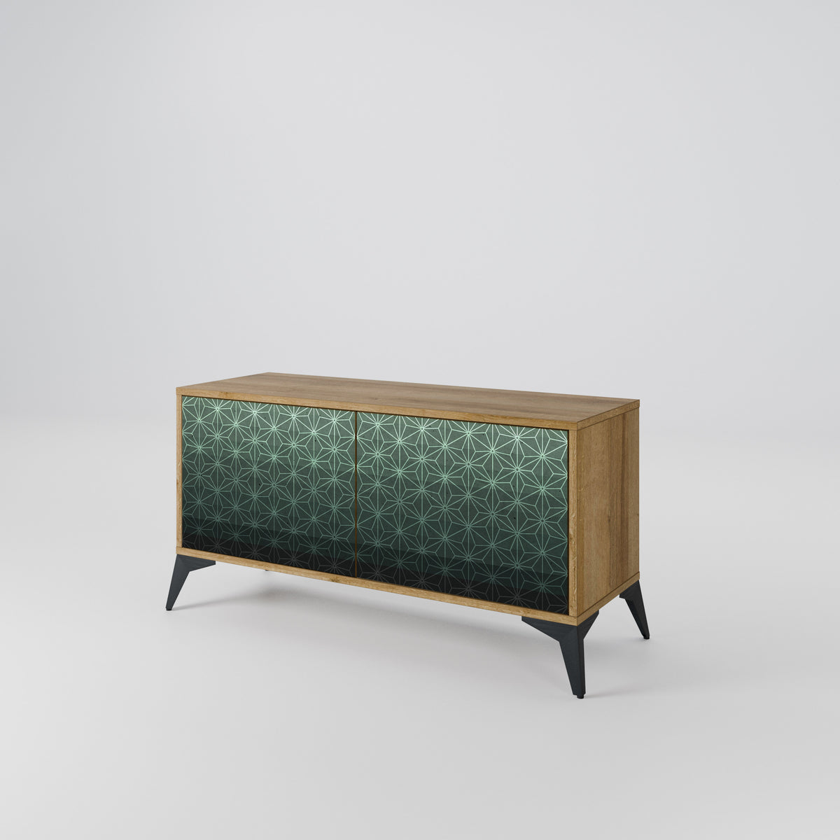 ORNAMENTAL GLIMMER Kompaktes 2-türiges TV-Lowboard