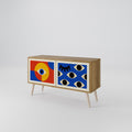GEOMETRIC EYES Compact 2-Door TV Cabinet