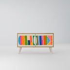 GEOMETRIC SHINE Mobile TV Compatto a 2 Ante