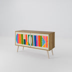 GEOMETRIC SHINE Compact 2-Door TV Cabinet