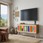 GEOMETRIC SHINE Mobile TV Compatto a 2 Ante