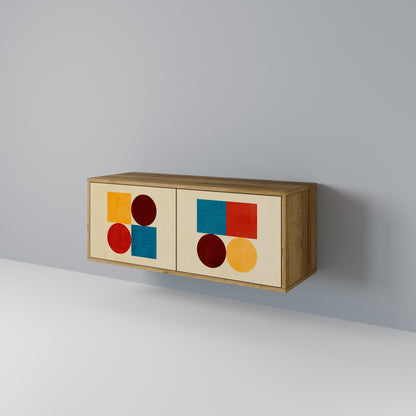 GEOMETRIC PUZZLE Mobile TV Compatto a 2 Ante