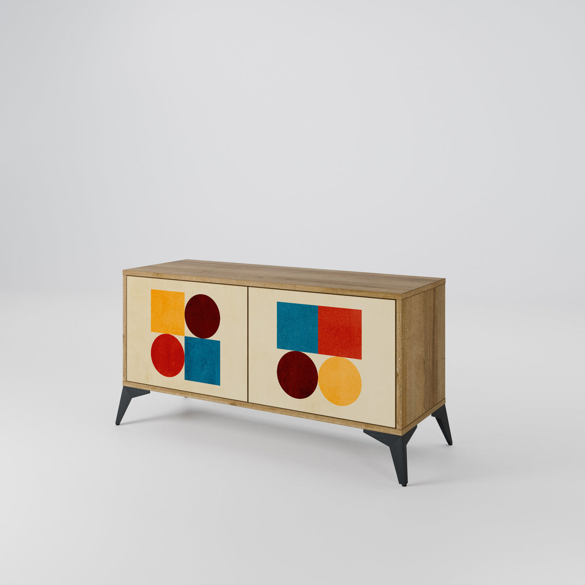GEOMETRIC PUZZLE Mobile TV Compatto a 2 Ante