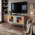 GEOMETRIC PUZZLE Mobile TV Compatto a 2 Ante