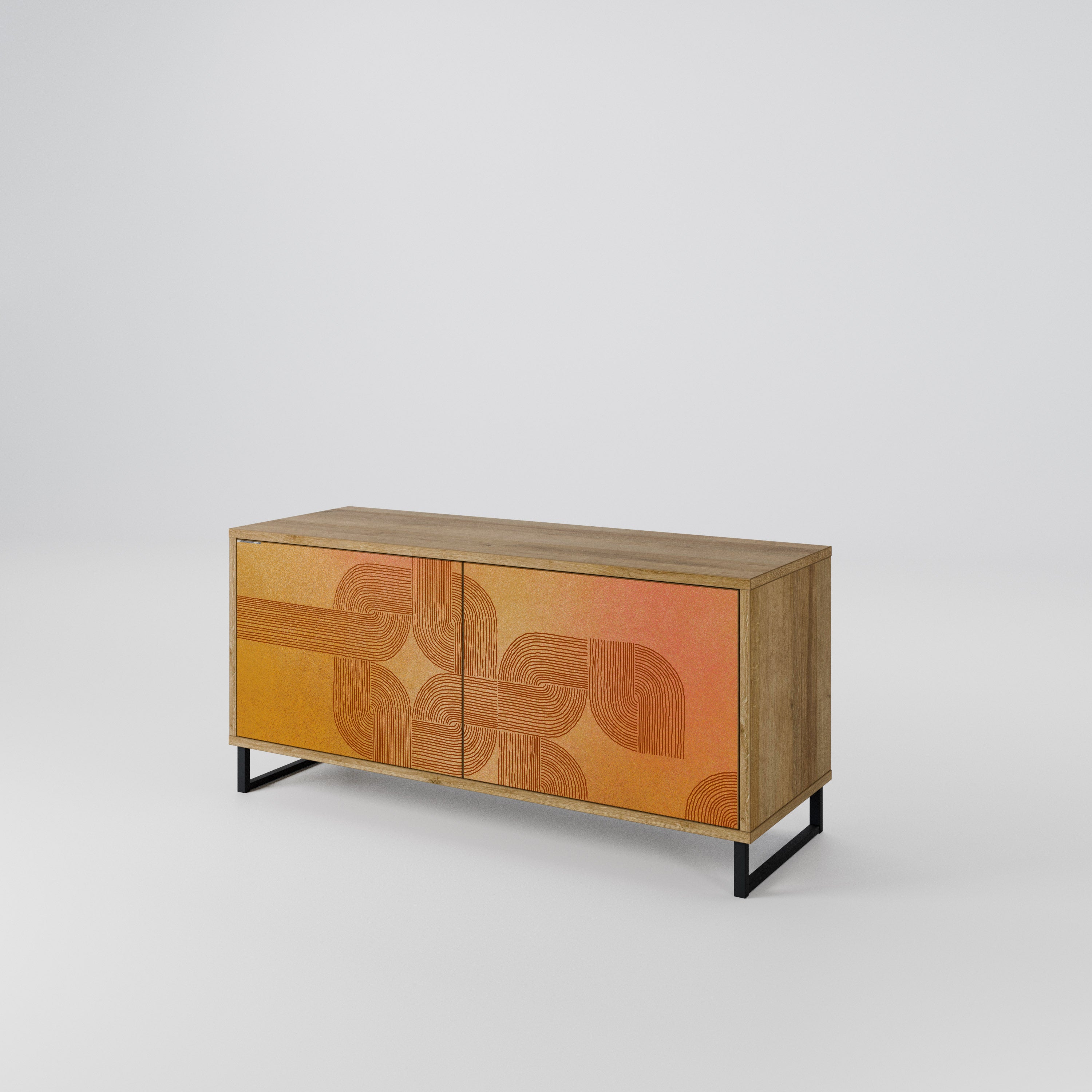 STRENGTHENING RELATION Mueble de TV Compacto de 2 puertas