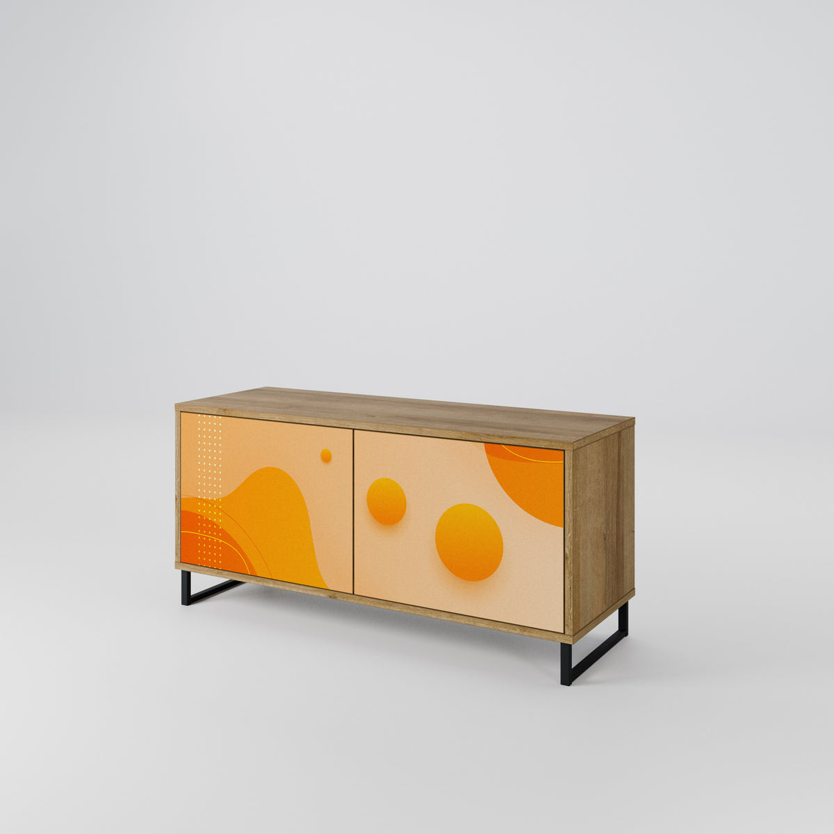 ORANGE ARRANGEMENT Συμπαγές έπιπλο τηλεόρασης 2-θυρών