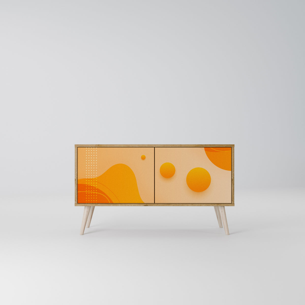 ORANGE ARRANGEMENT Συμπαγές έπιπλο τηλεόρασης 2-θυρών