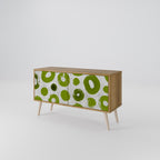 GREEN RHAPSODY Mueble de TV Compacto de 2 puertas