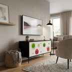 COLORFUL COSMOS Compact 2-Door TV Cabinet
