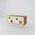 COLORFUL COSMOS Compact 2-Door TV Cabinet