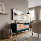 TWO HALVES Compact 2-Door TV Cabinet