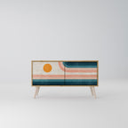 TWO HALVES Compact 2-Door TV Cabinet