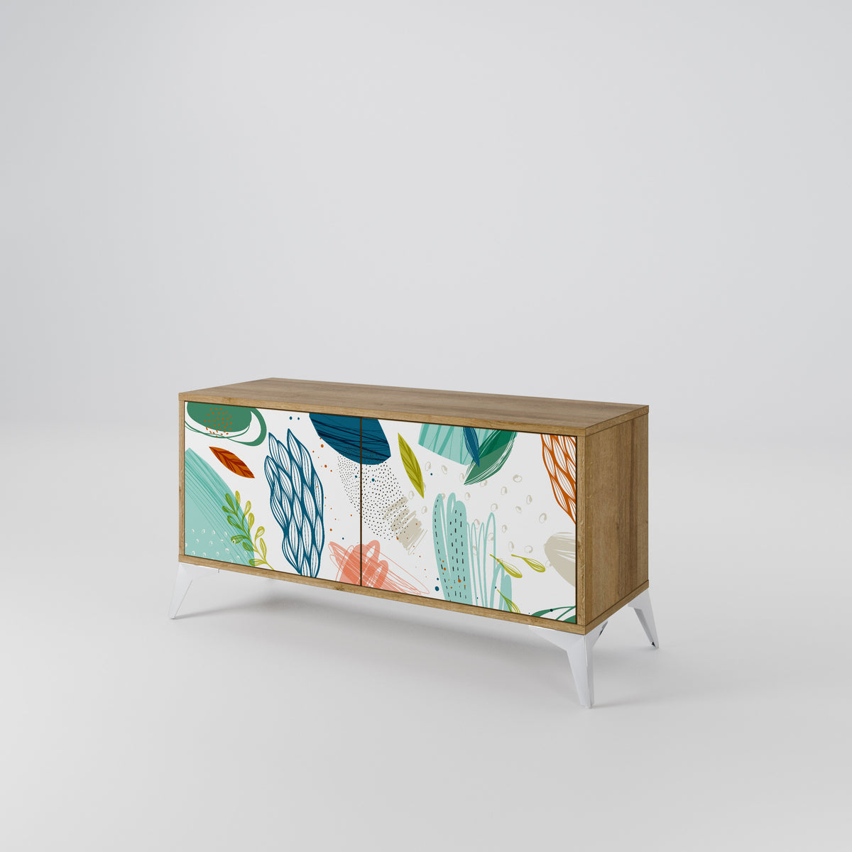 BOTANICAL HURRICANE Móvel de TV Compacto de 2 Portas