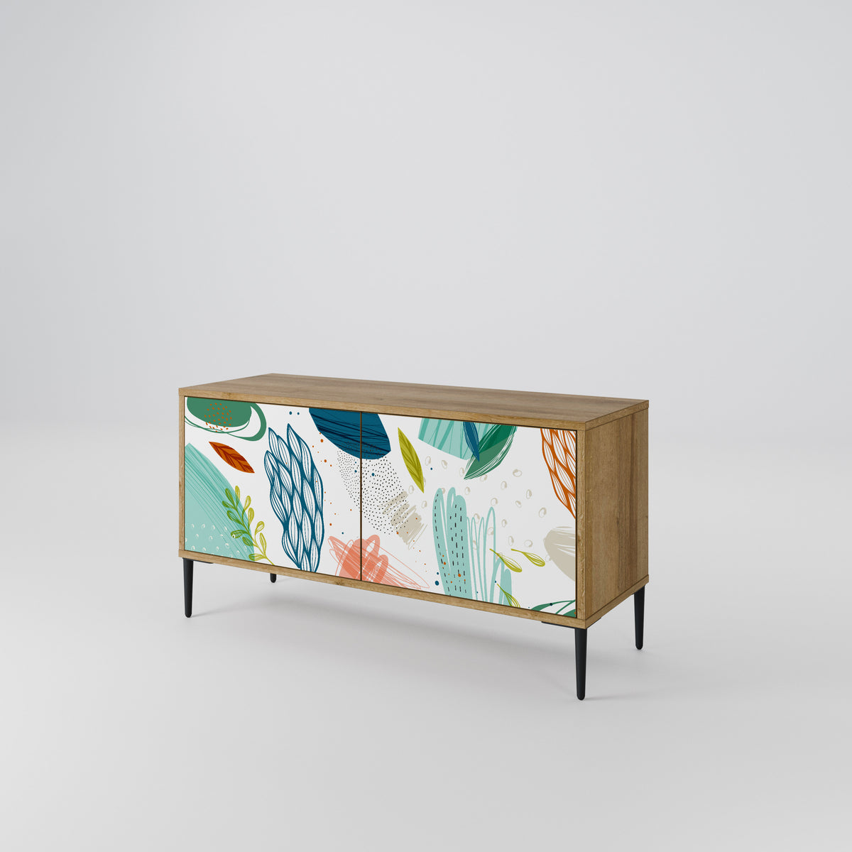 BOTANICAL HURRICANE Móvel de TV Compacto de 2 Portas