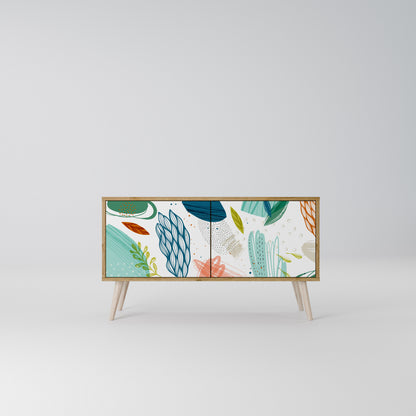 BOTANICAL HURRICANE Móvel de TV Compacto de 2 Portas