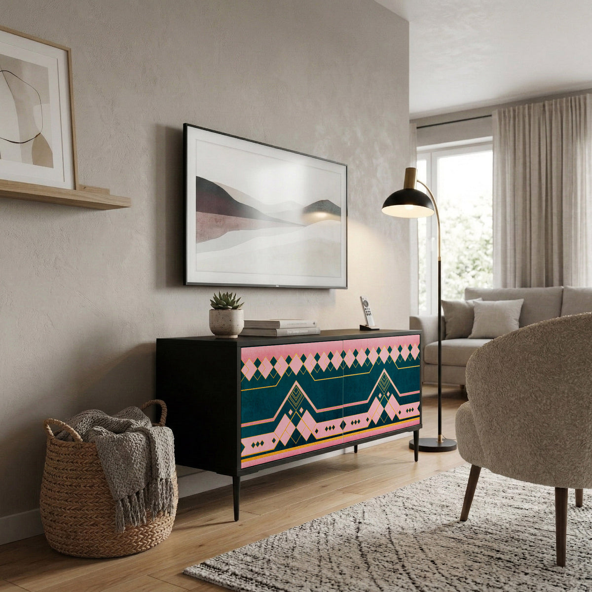 ROYAL COMPOSITION Compact 2-Door TV Cabinet