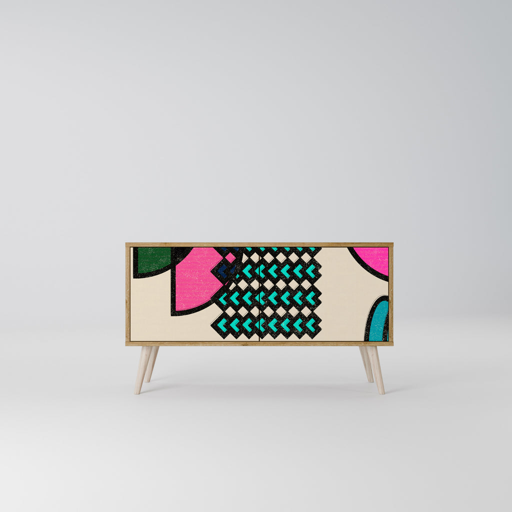 GEOMETRIC RHAPSODY Kompaktes 2-türiges TV-Lowboard