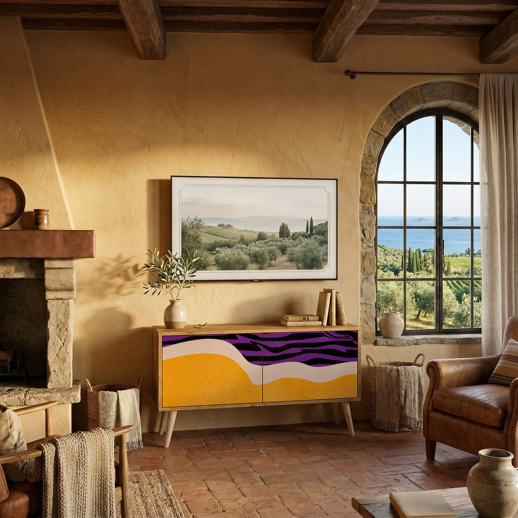 INDEPENDENT BORDER Kompaktní dvoudveřový TV stolek