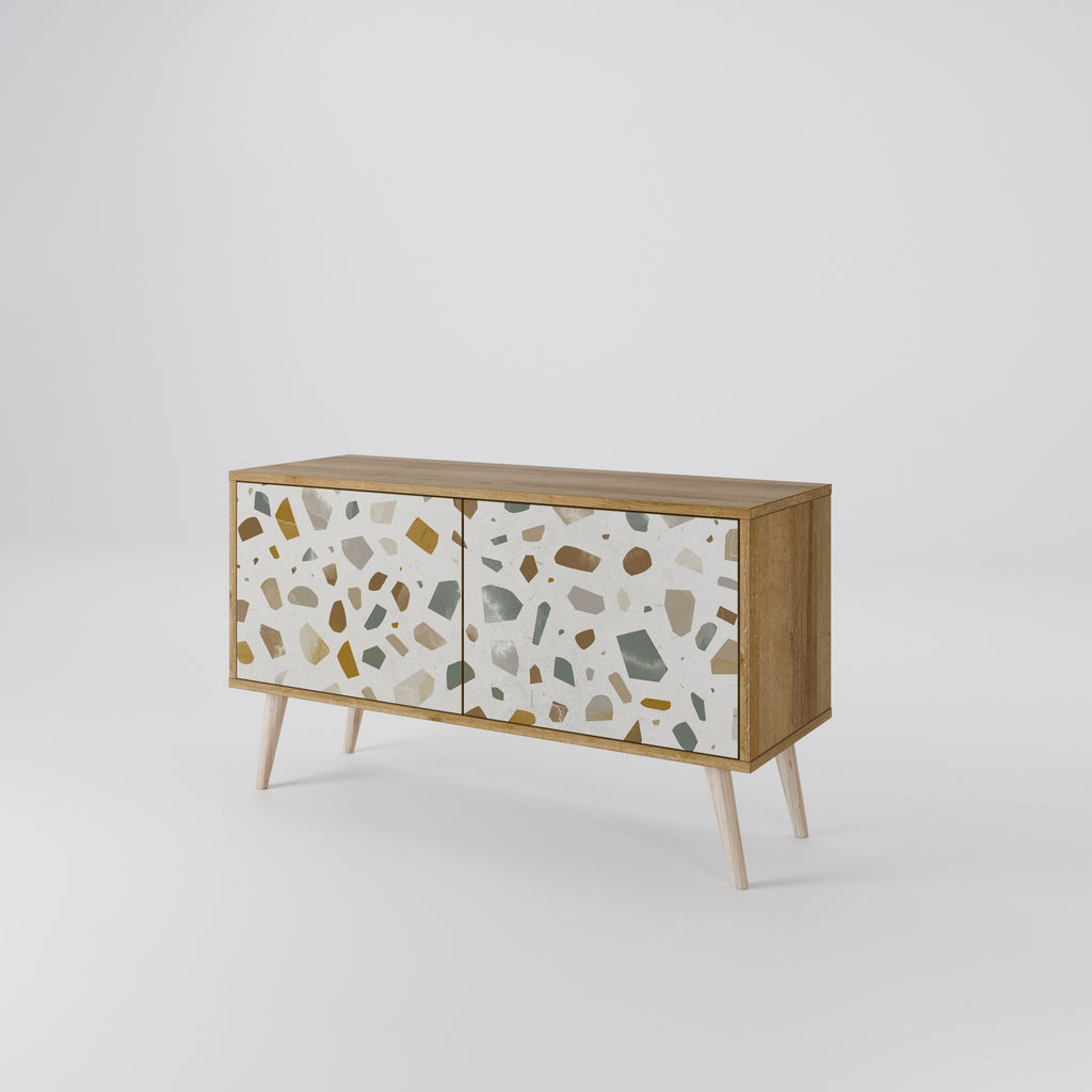 PIECES OF TOMORROW Mueble de TV Compacto de 2 puertas
