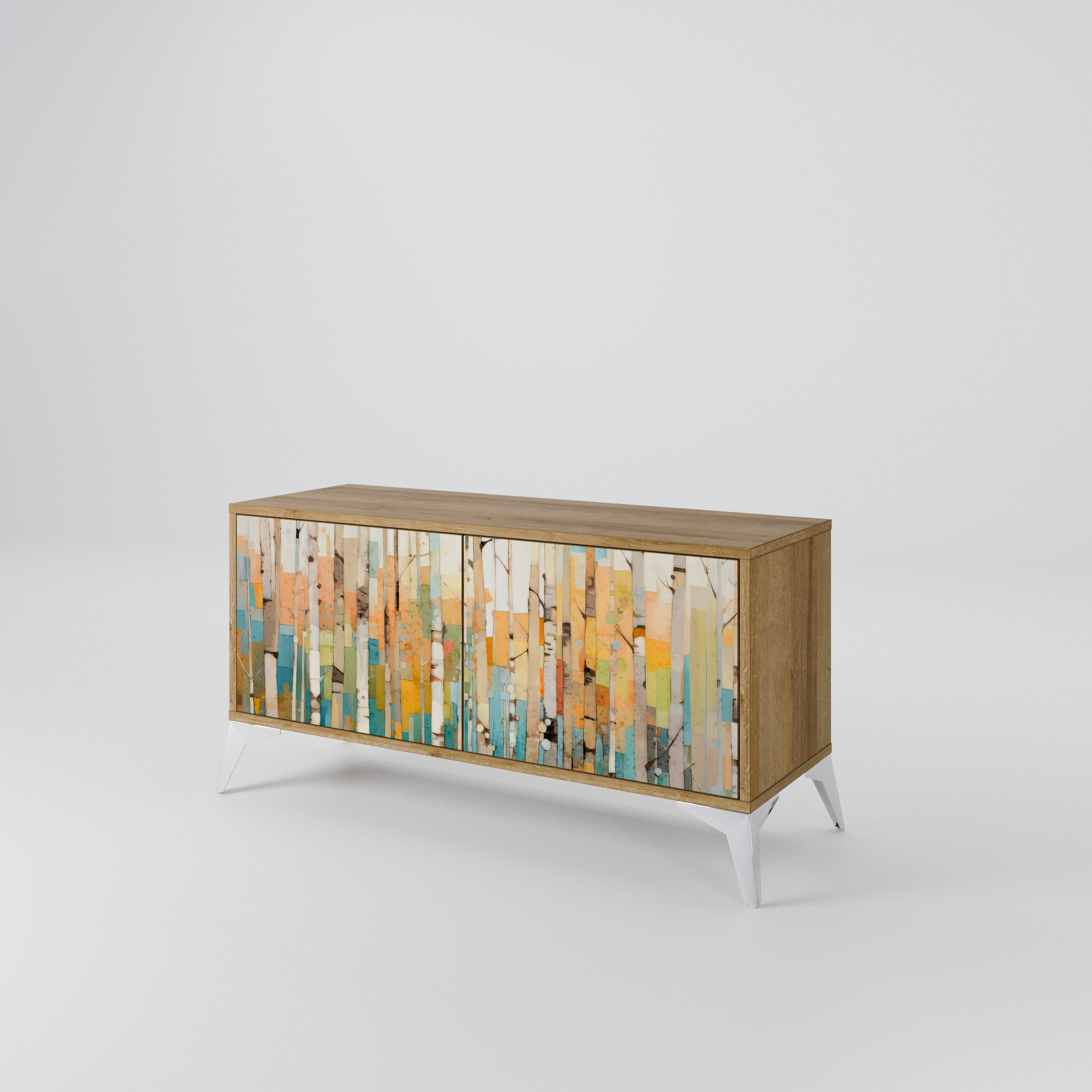 BIRCH KALEIDOSCOPE Mueble de TV Compacto de 2 puertas