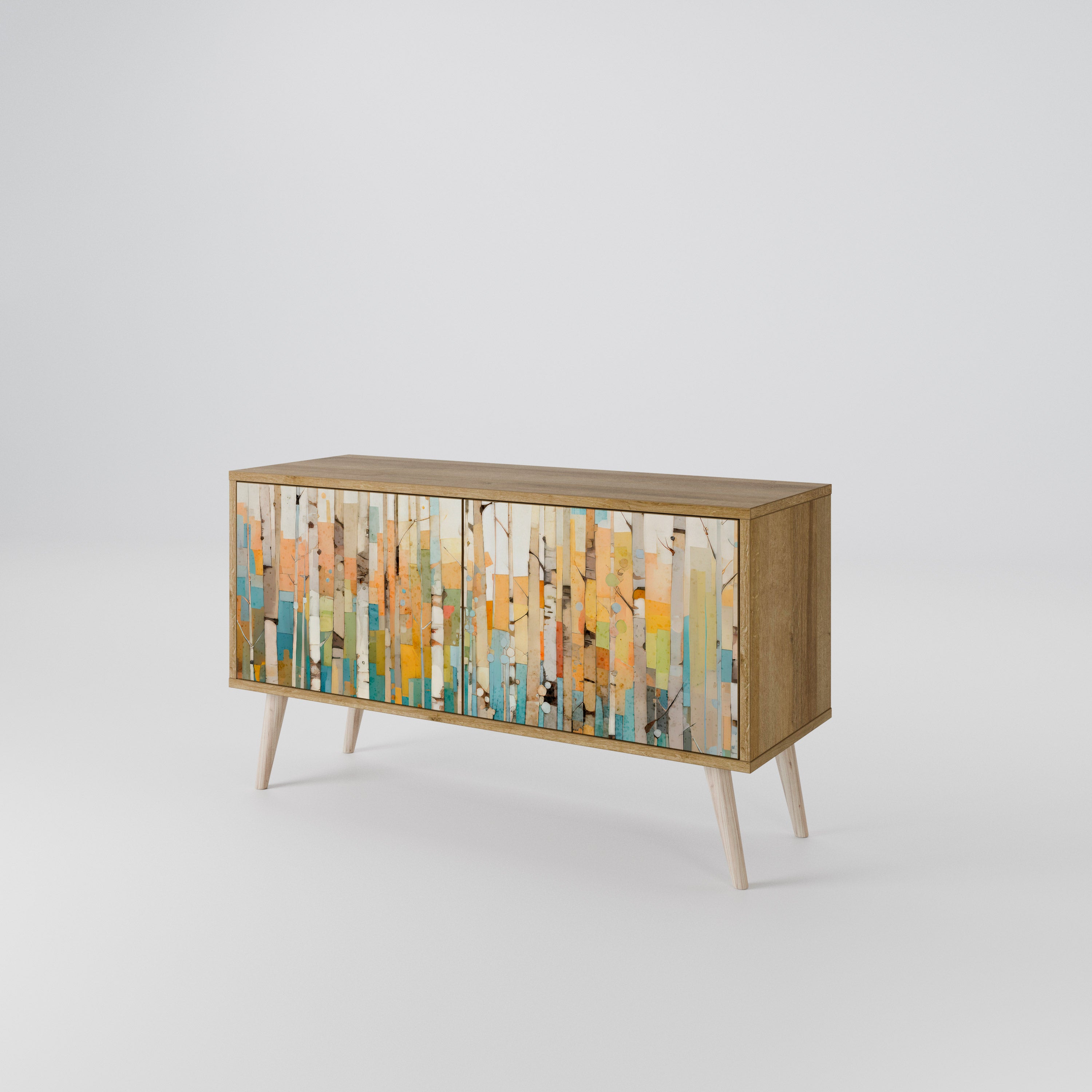 BIRCH KALEIDOSCOPE Mueble de TV Compacto de 2 puertas