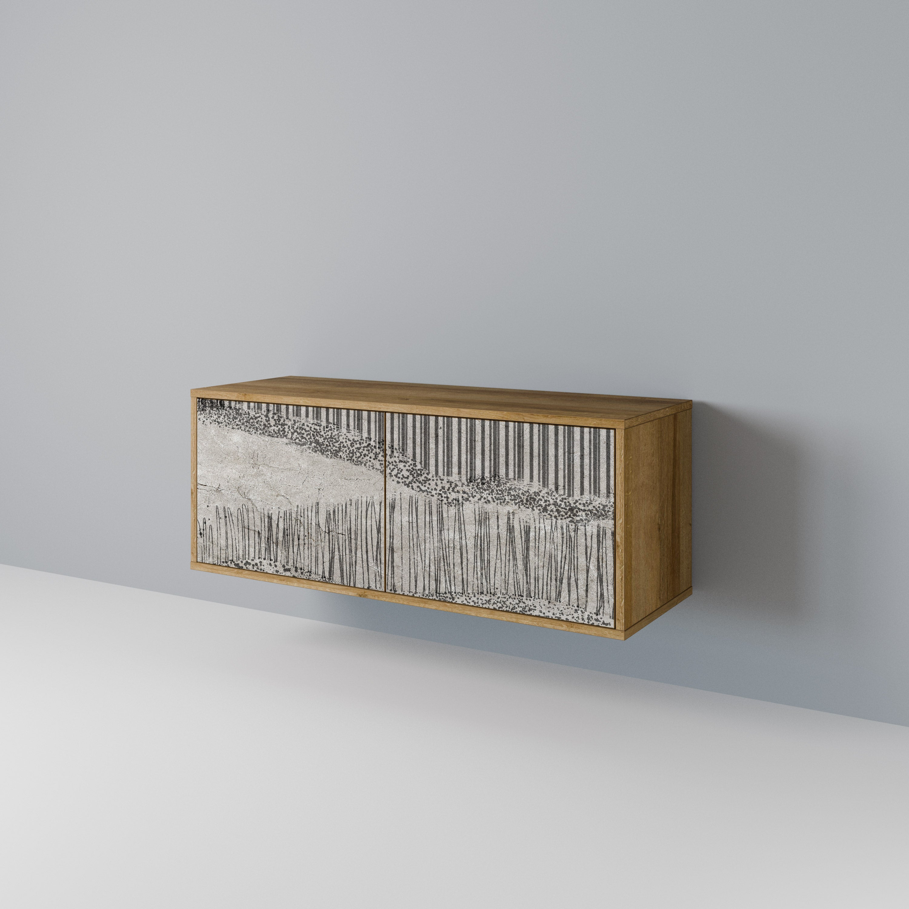 GRAIN LINES Kompaktní dvoudveřový TV stolek