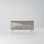 GRAIN LINES Mueble de TV Compacto de 2 puertas