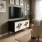 FUTURE SIGN Mueble de TV Compacto de 2 puertas
