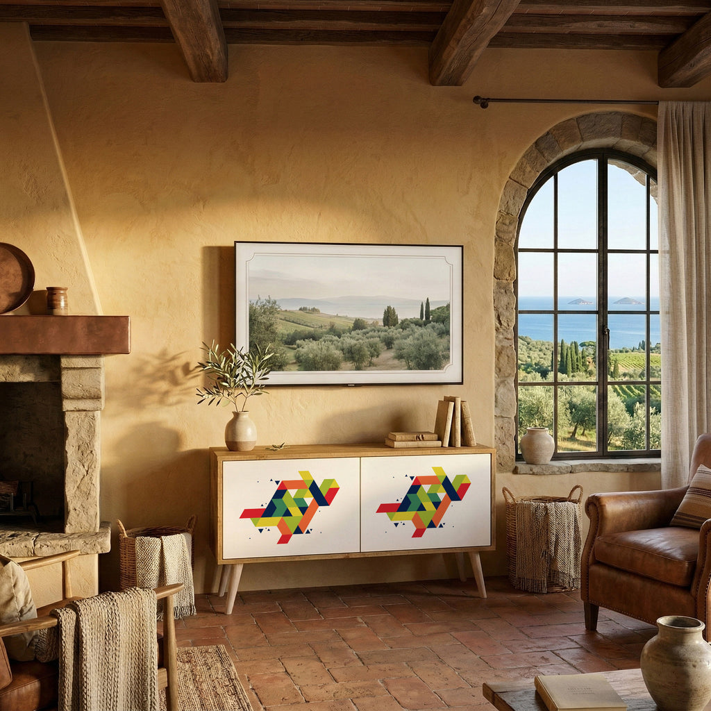 FUTURE SIGN Mueble de TV Compacto de 2 puertas