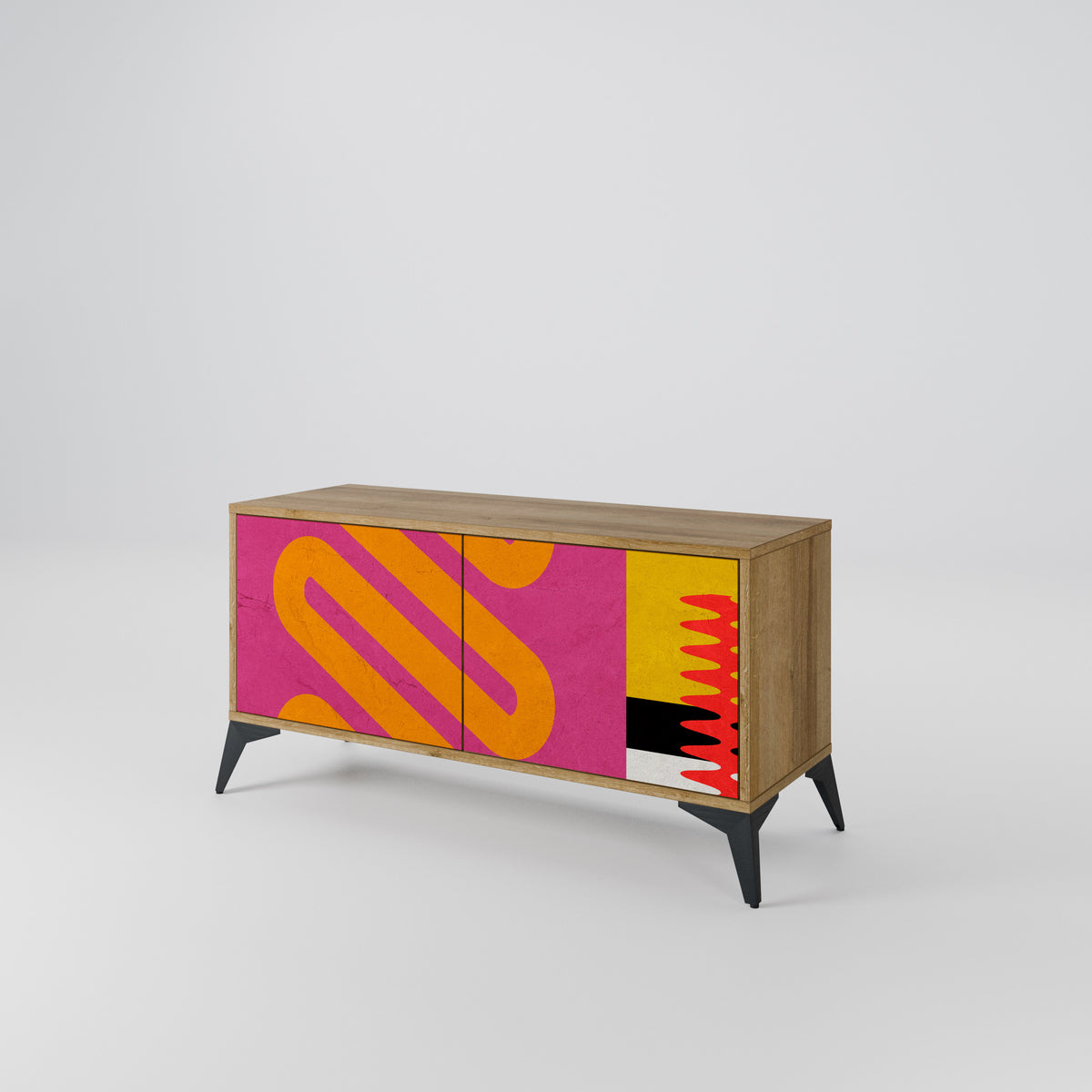 VIVID ART Compact 2-Door TV Cabinet