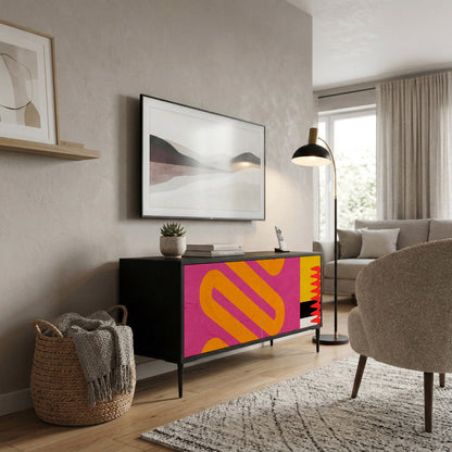 VIVID ART Compact 2-Door TV Cabinet