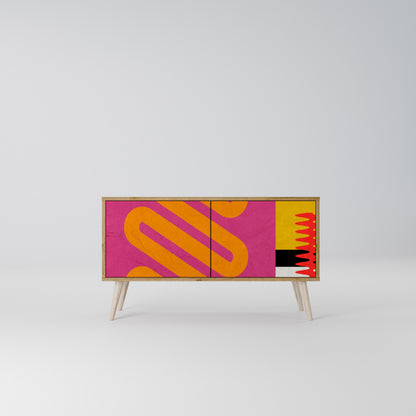VIVID ART Compact 2-Door TV Cabinet