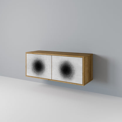 BLACK HOLE Móvel de TV Compacto de 2 Portas