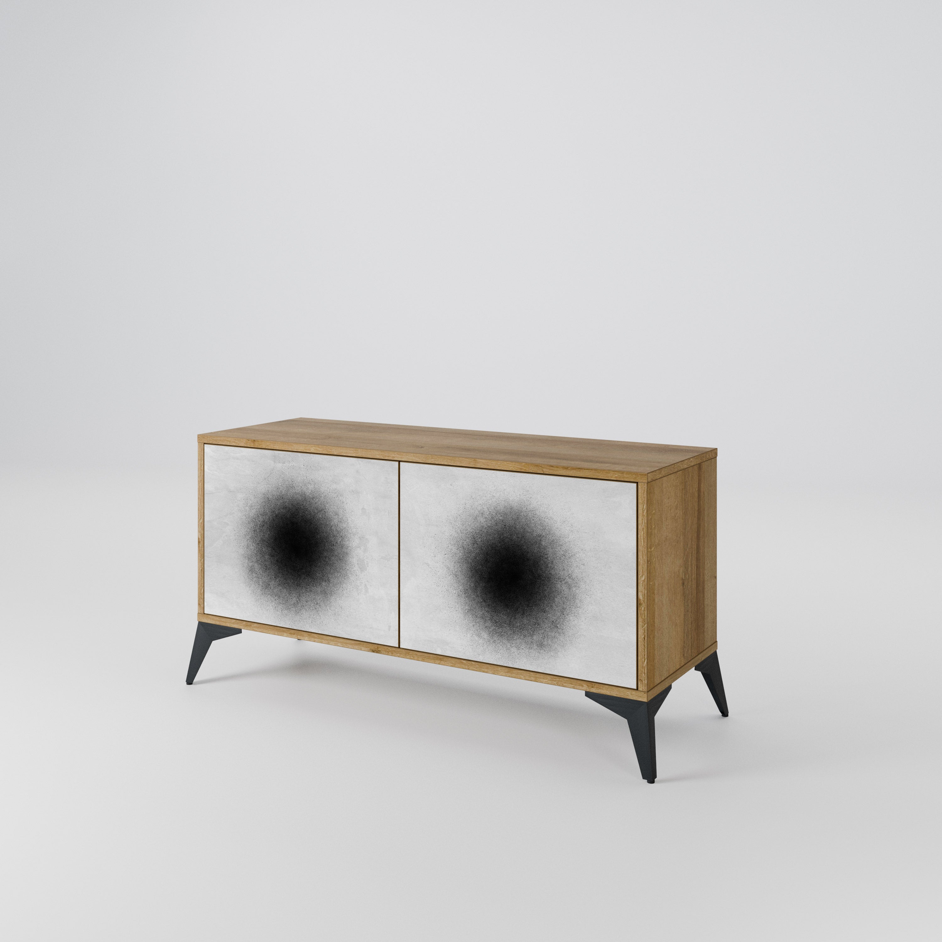 BLACK HOLE Compact 2-Door TV Cabinet