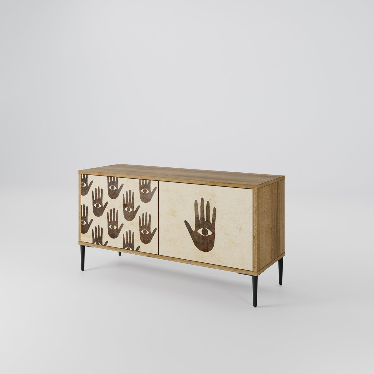 SEE MORE Compact 2-Door TV Cabinet