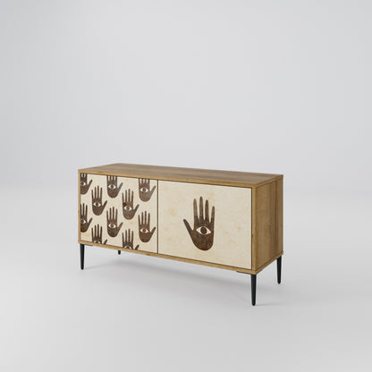 SEE MORE Compact 2-Door TV Cabinet