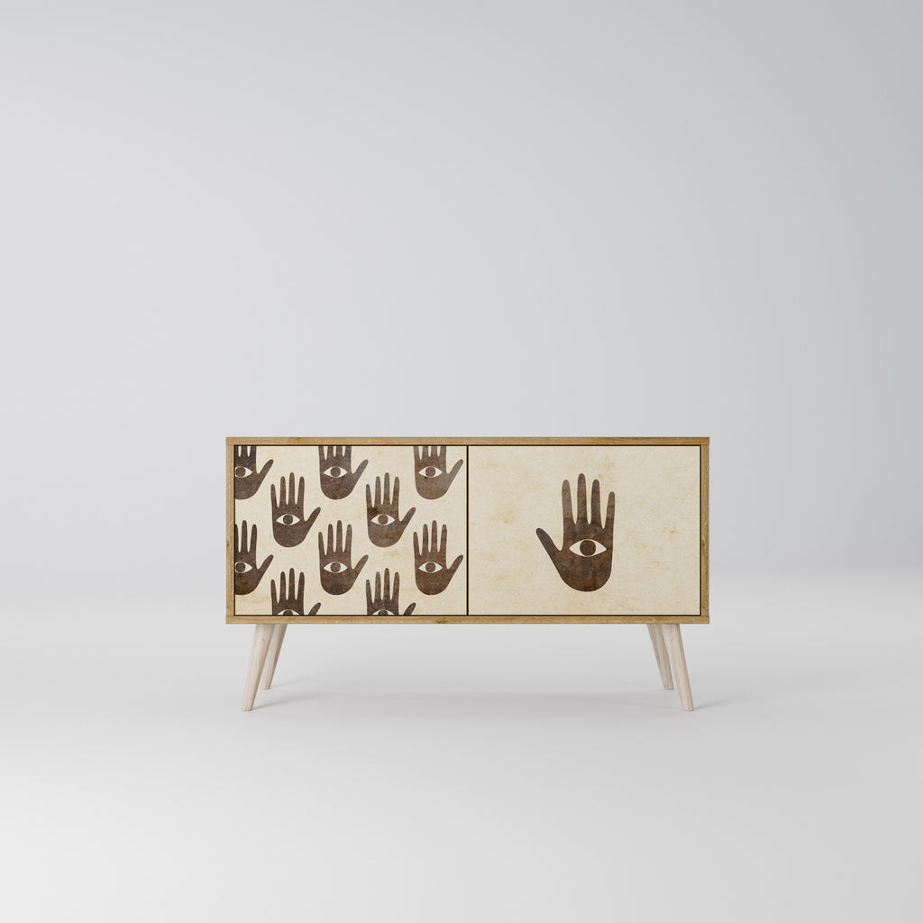 SEE MORE Mueble de TV Compacto de 2 puertas