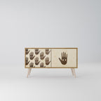 SEE MORE Mueble de TV Compacto de 2 puertas