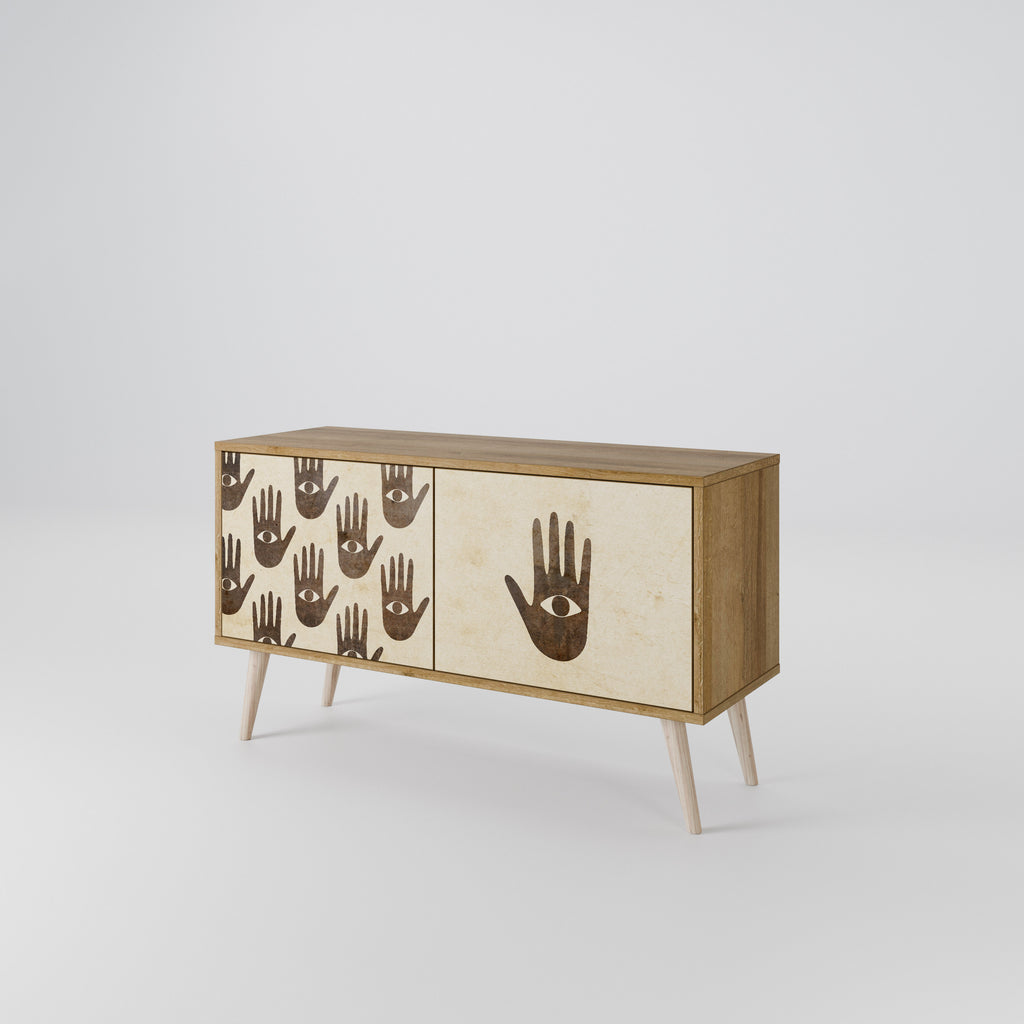 SEE MORE Mueble de TV Compacto de 2 puertas