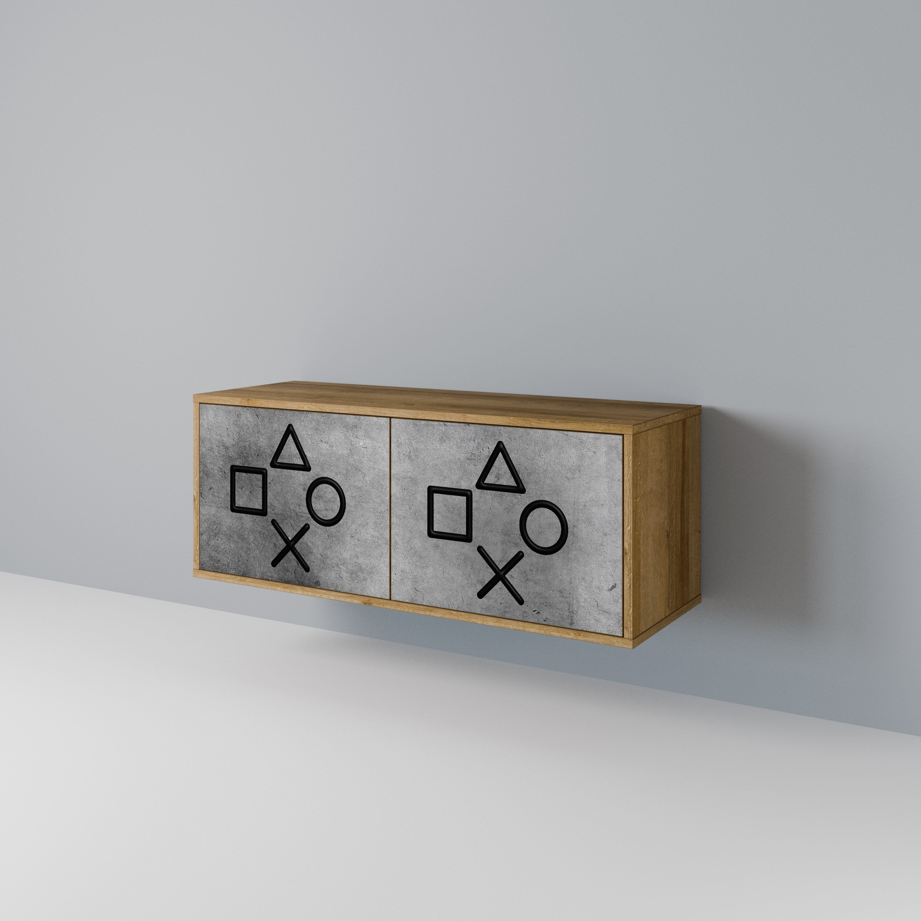 GAMER CHOICE Compact 2-Door TV Cabinet