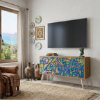 MEMORIES MAP Mueble de TV Compacto de 2 puertas