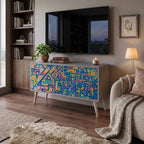 MEMORIES MAP Mueble de TV Compacto de 2 puertas