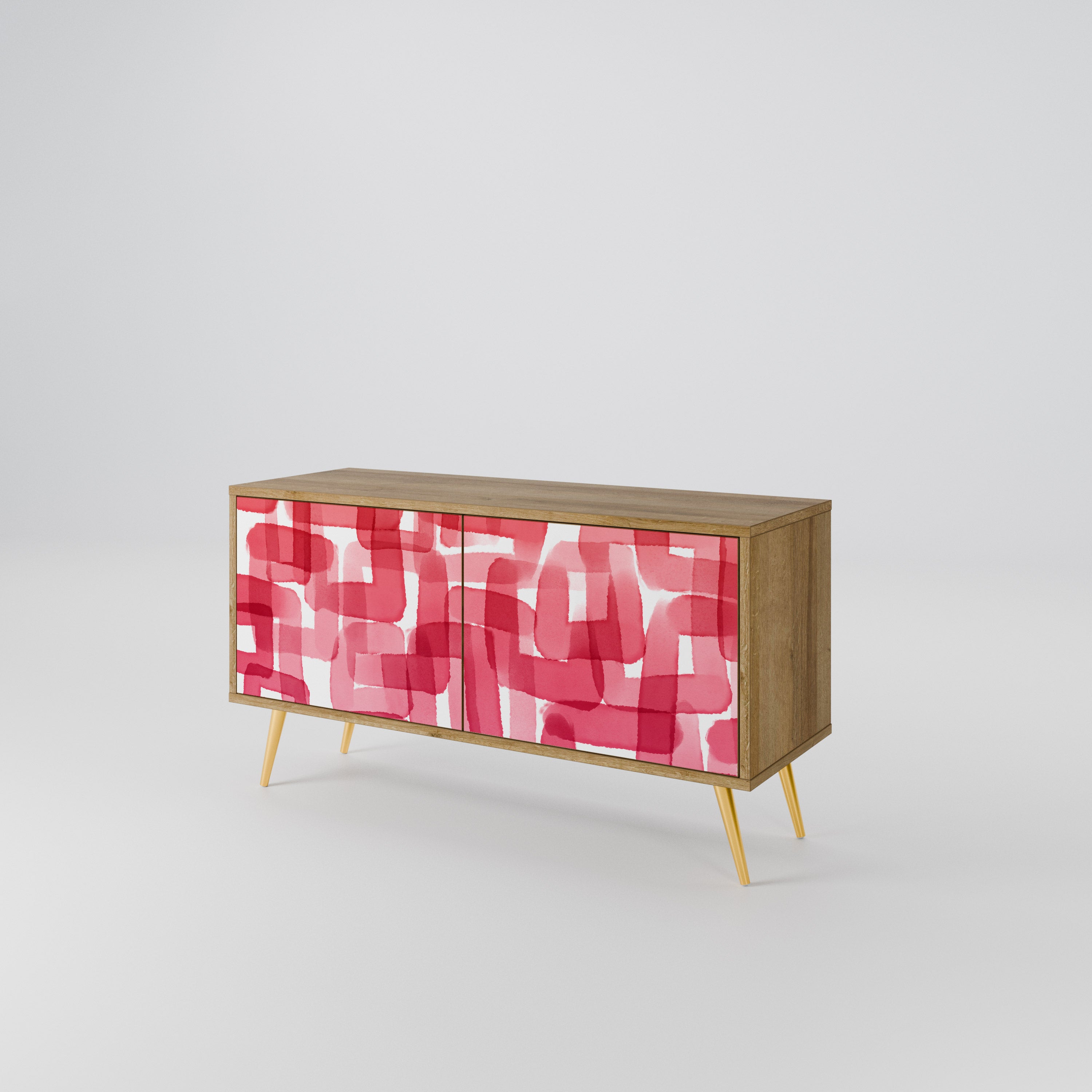 KALEIDOSCOPIC CUBISM Compact 2-Door TV Cabinet