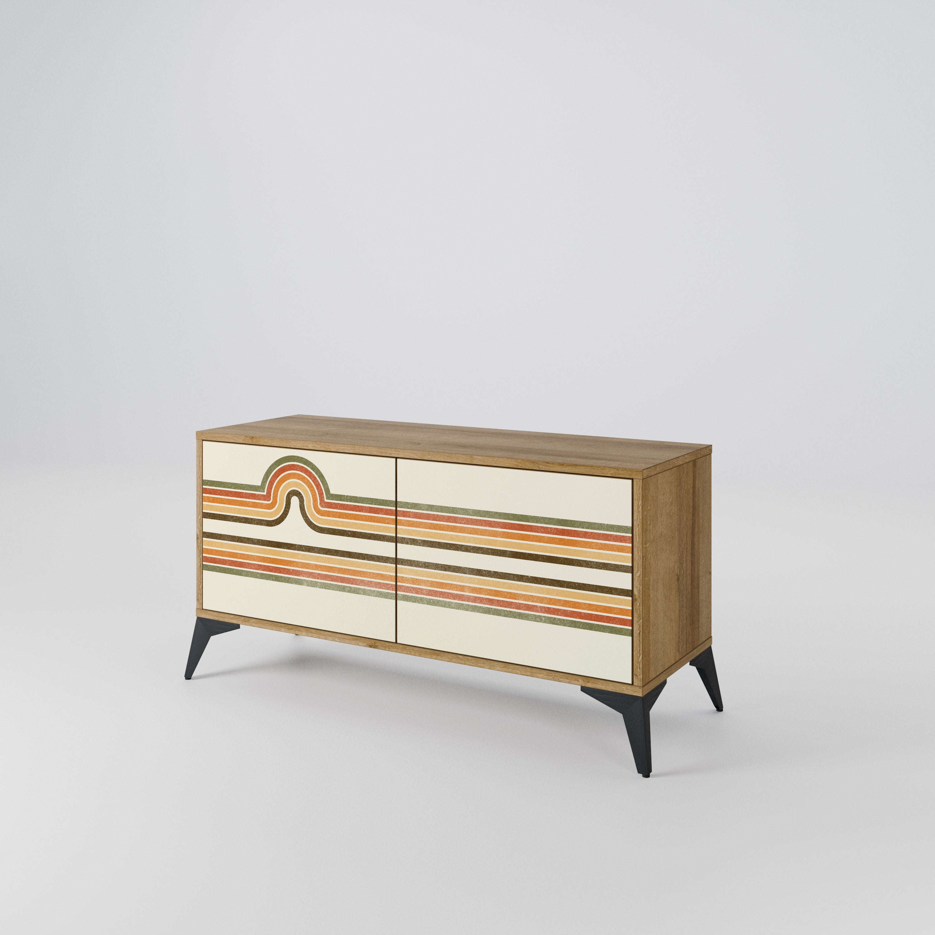 EXCEPTIONAL STREAM Compact 2-Door TV Cabinet