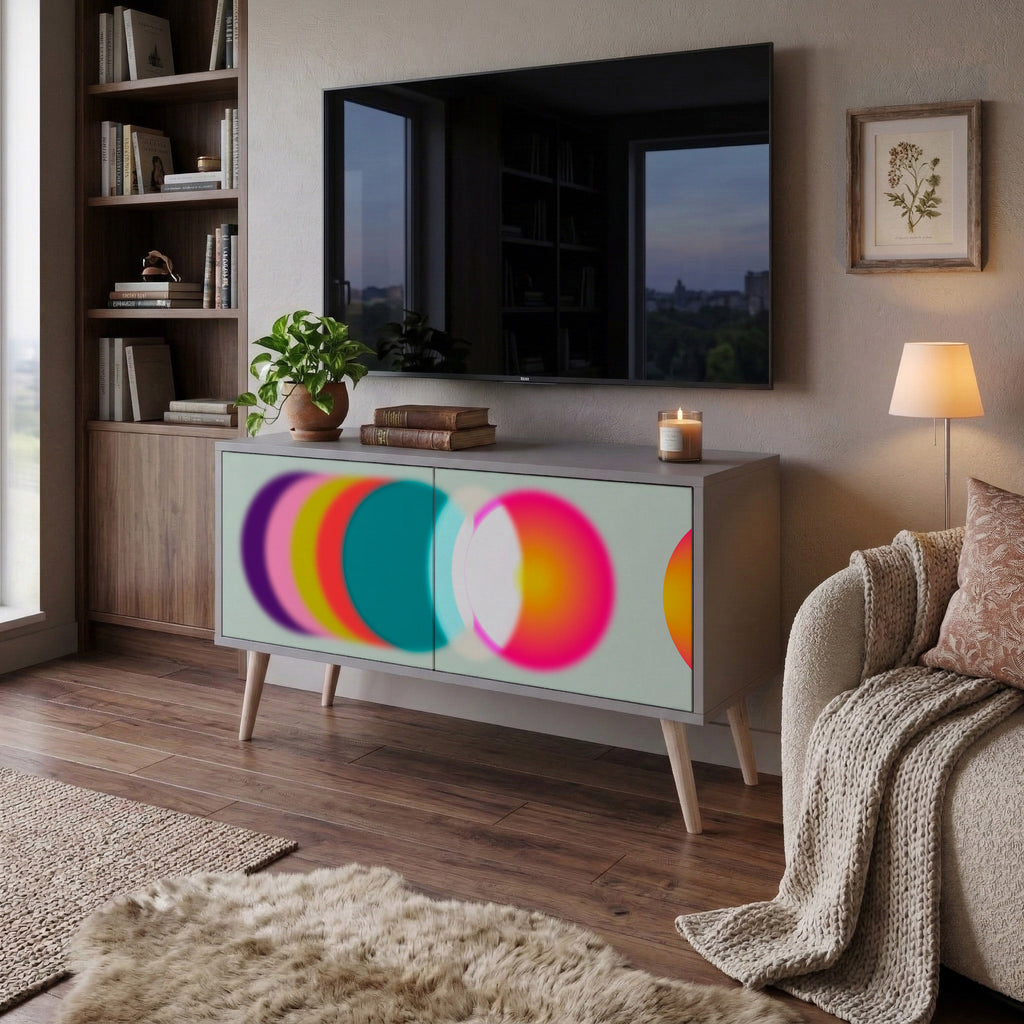 SYMPHONY OF COLORS Compact 2-Door TV Cabinet