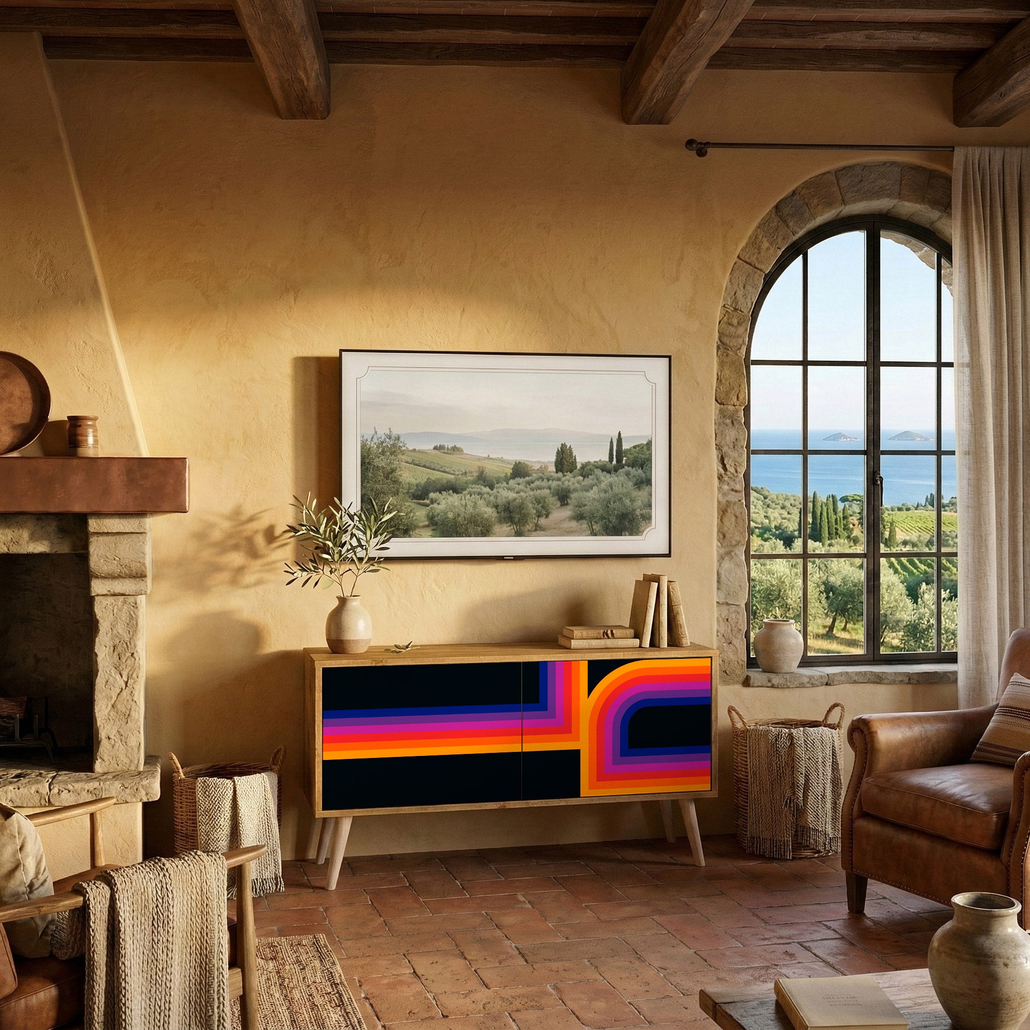 BLINDED BY THE LIGHTS Συμπαγές έπιπλο τηλεόρασης 2-θυρών